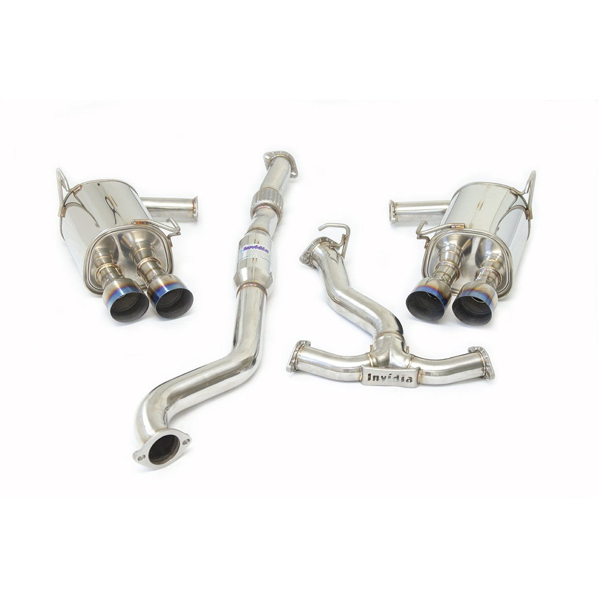 Invidia Q300 Quad Titanium Single Layer Tip Cat Back Exhaust Subaru WRX 22-26 | HS22WRXG2T