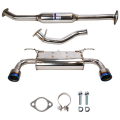 Invidia Q300 Rolled Titanium Tips Cat Back Exhaust Subaru BRZ 13-26 / Toyota 86 17-26 | HS12SSTG3T