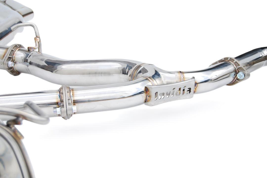 Invidia Q300 Stainless Steel Rolled Quad Tip Cat Back Exhaust Subaru WRX 22-25 | HS22WRXG3S