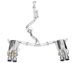 Invidia Q300 Stainless Steel Rolled Quad Tip Cat Back Exhaust Subaru WRX 22-25 | HS22WRXG3S