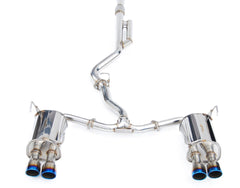 Invidia Q300 Titanium Burnt Quad Tip Cat Back Exhaust Subaru WRX 2022-2025 | HS22WRXG3T