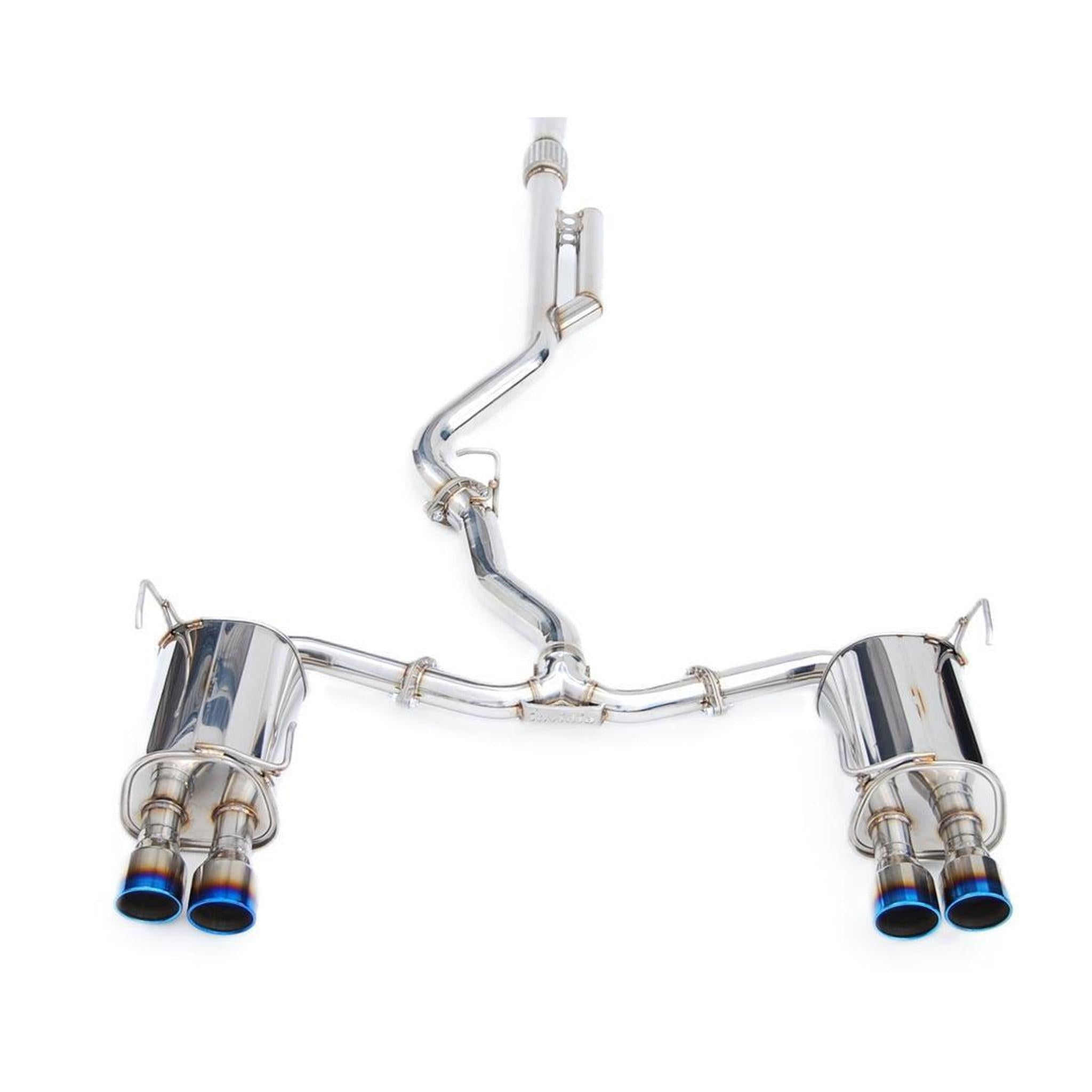 Invidia Q300 Titanium Burnt Quad Tip Cat Back Exhaust Subaru WRX 2022-2026 | HS22WRXG3T