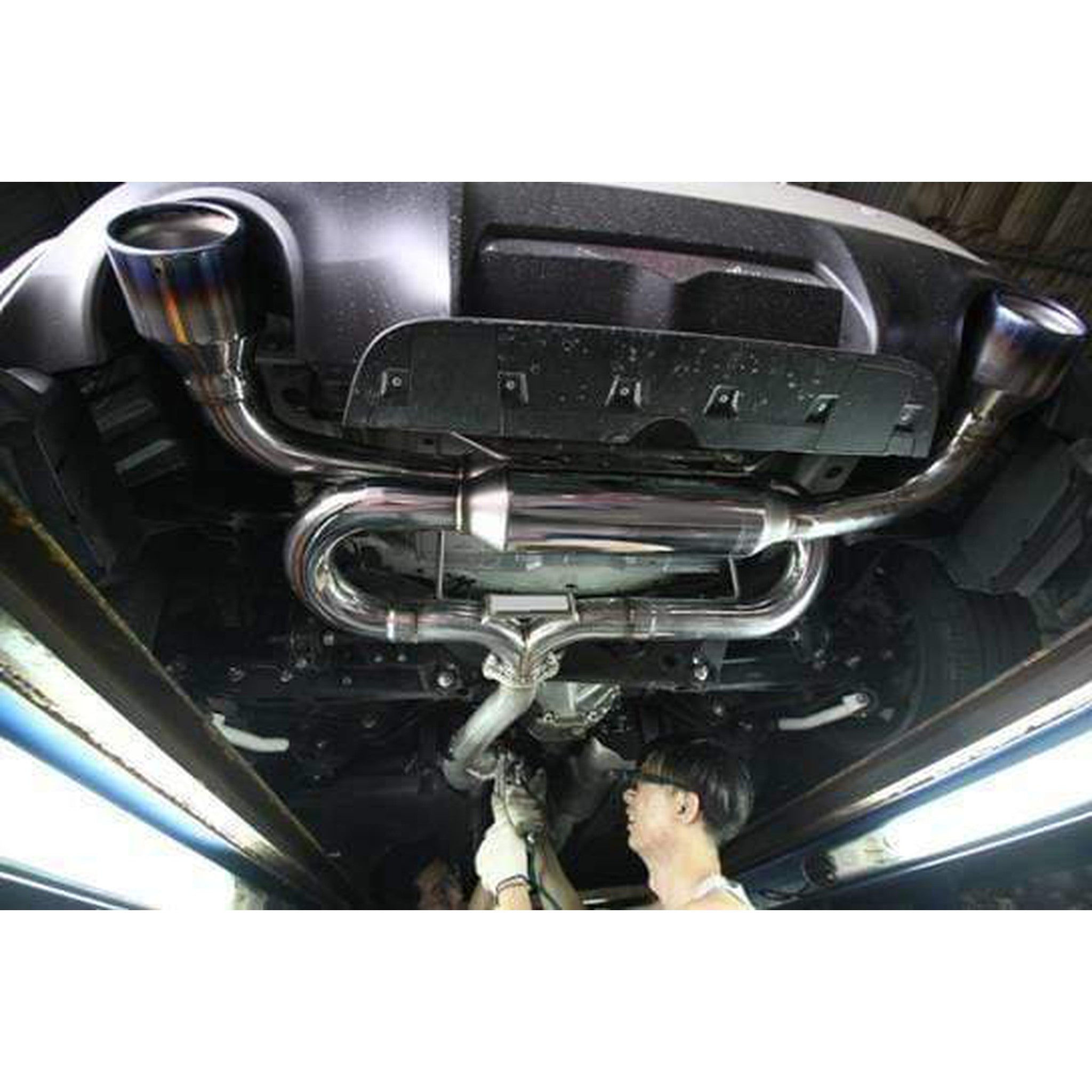 Invidia R400 Gemini Cat Back Exhaust SS Tip Subaru BRZ 13-26 / Toyota 86 2017-2026 | HS12SST7GM1SS