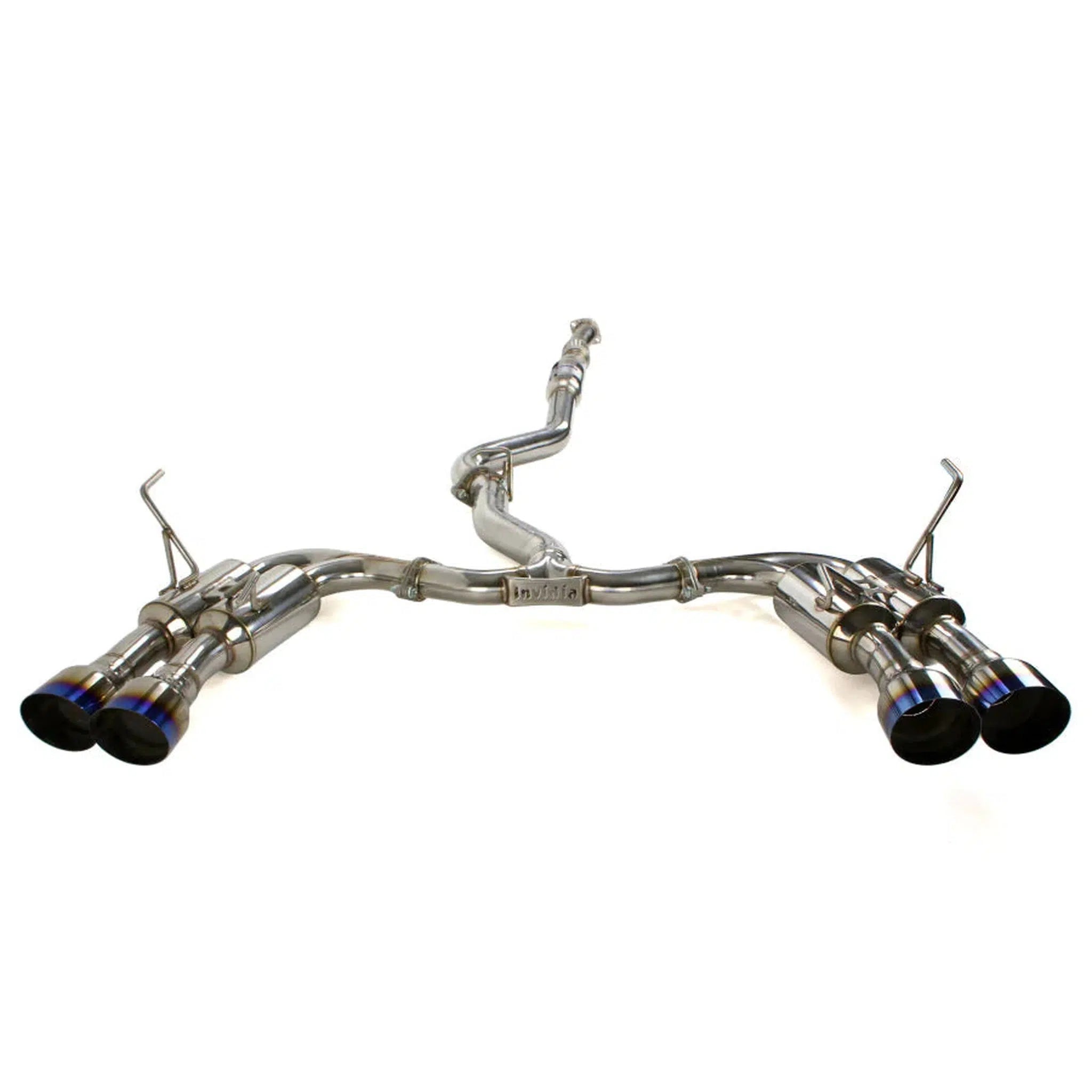 Invidia R400 Gemini Single Layer Quad Titanium Tip Cat Back Exhaust Subaru WRX 22-26 | HS22WRXGM4ST