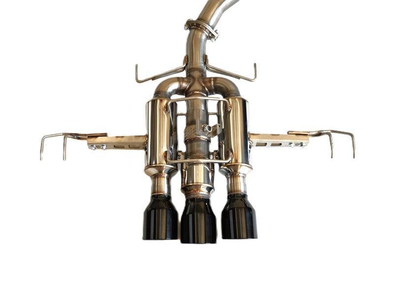 Invidia R400 Single Wall Black Tips Cat Back Exhaust Non Polished Honda Civic Type R 2022-2025 | HS22CTRFGM3SBL