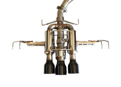 Invidia R400 Single Wall Black Tips Cat Back Exhaust Non Polished Honda Civic Type R 2022-2025 | HS22CTRFGM3SBL