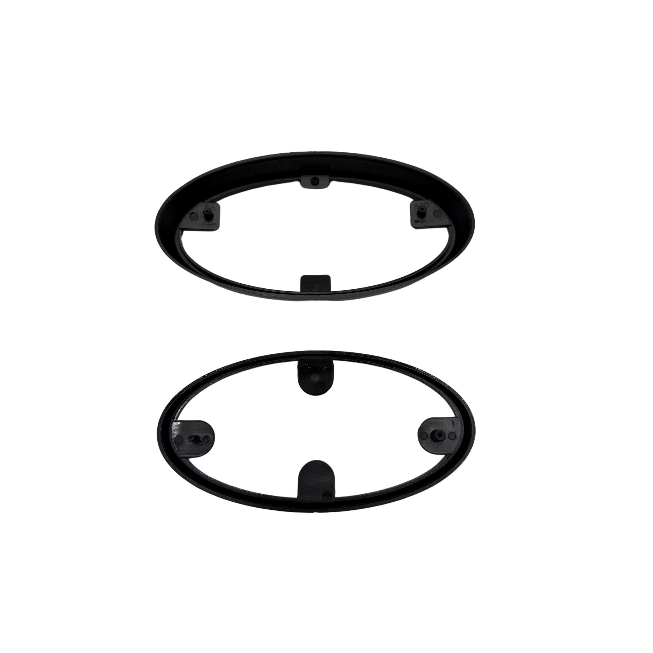 JDM Station Front and Rear Full Replacement Emblems Carbon Matte Black w/ Red Stars WRX / STI 2015-2021 | 15WRXMBSTAR-RD