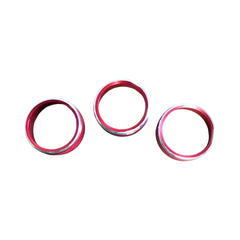 JDM Station Textured Climate Control Knob (3pc) (Red) WRX / STI 2015-2021 | JDMS-SUBAC-RD