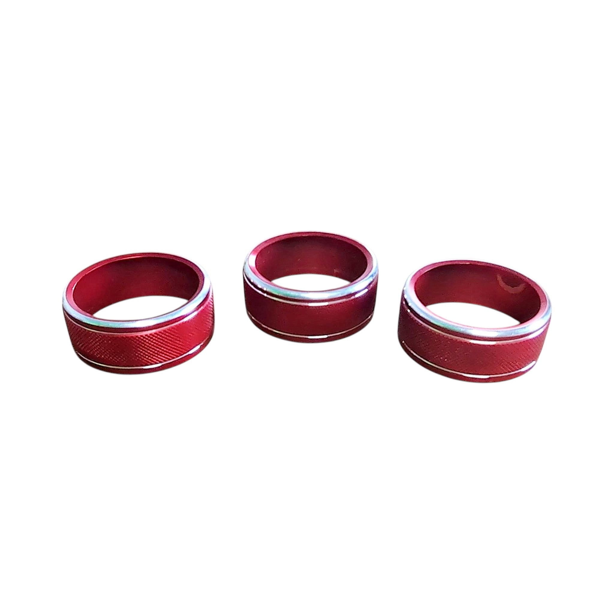 JDM Station Textured Climate Control Knob (3pc) (Red) WRX / STI 2015-2021 | JDMS-SUBAC-RD