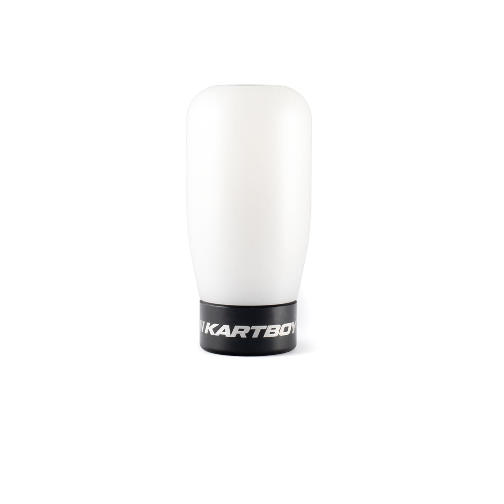 Kartboy StackLock Gravel Shift Knob Kit White Delrin Cylinder Subaru WRX / STI / BRZ | KB-014-01004