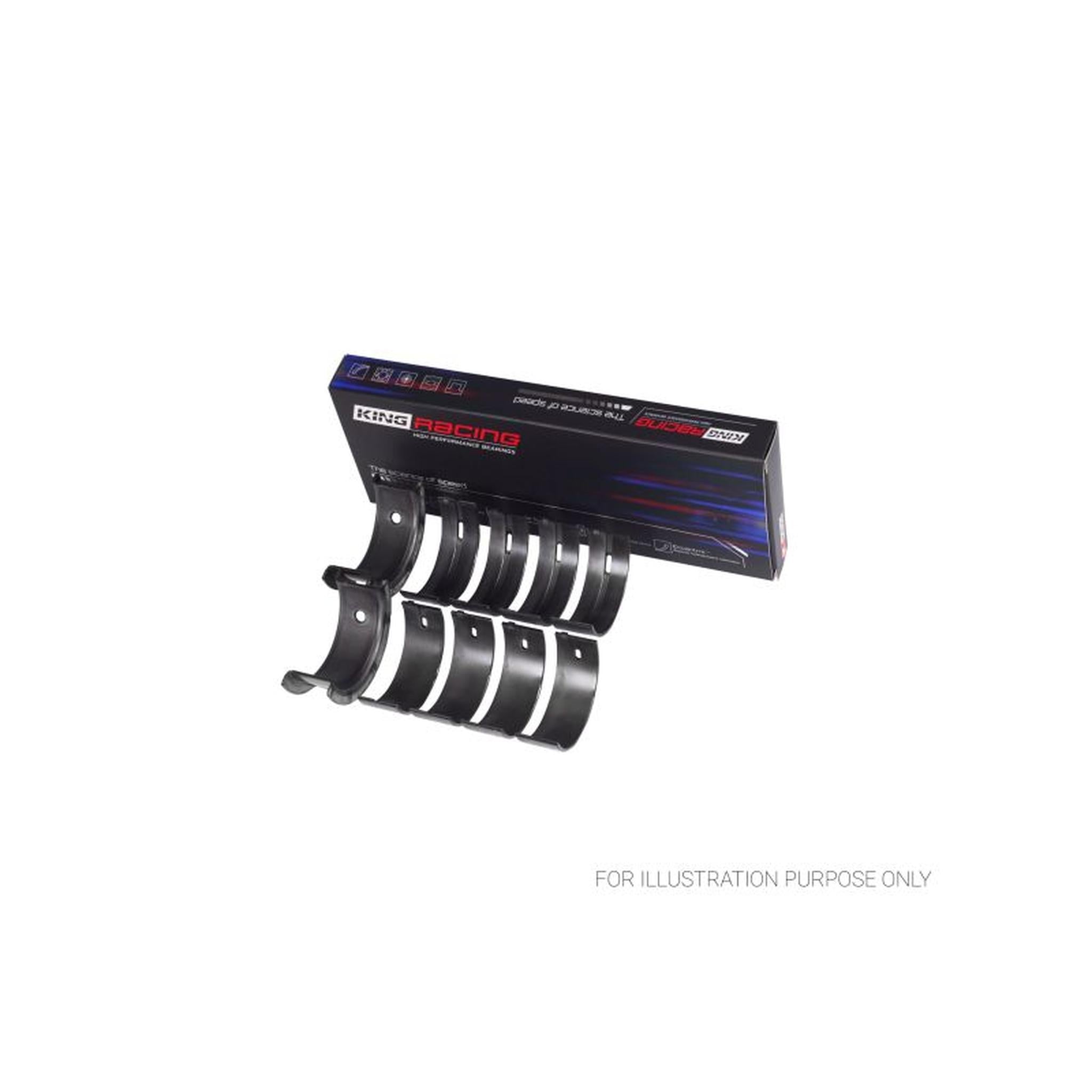 King Engine 6 Bolt Main Bearings Standard Size Mitsubishi 4G63/4G64 6 Bolt 1st Gen DSM | MB5227XP