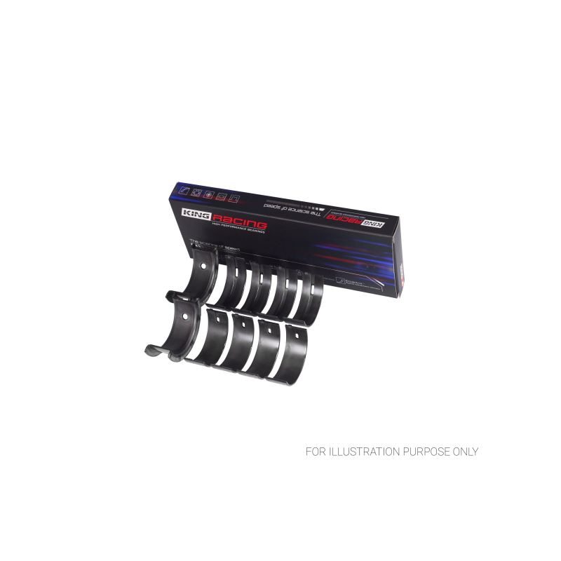 King Engine 6 Bolt Main Bearings Standard w/ Extra Oil Clearance Mitsubishi 4G63/4G64 6 Bolt 1st Gen DSM | MB5227XPSTDX