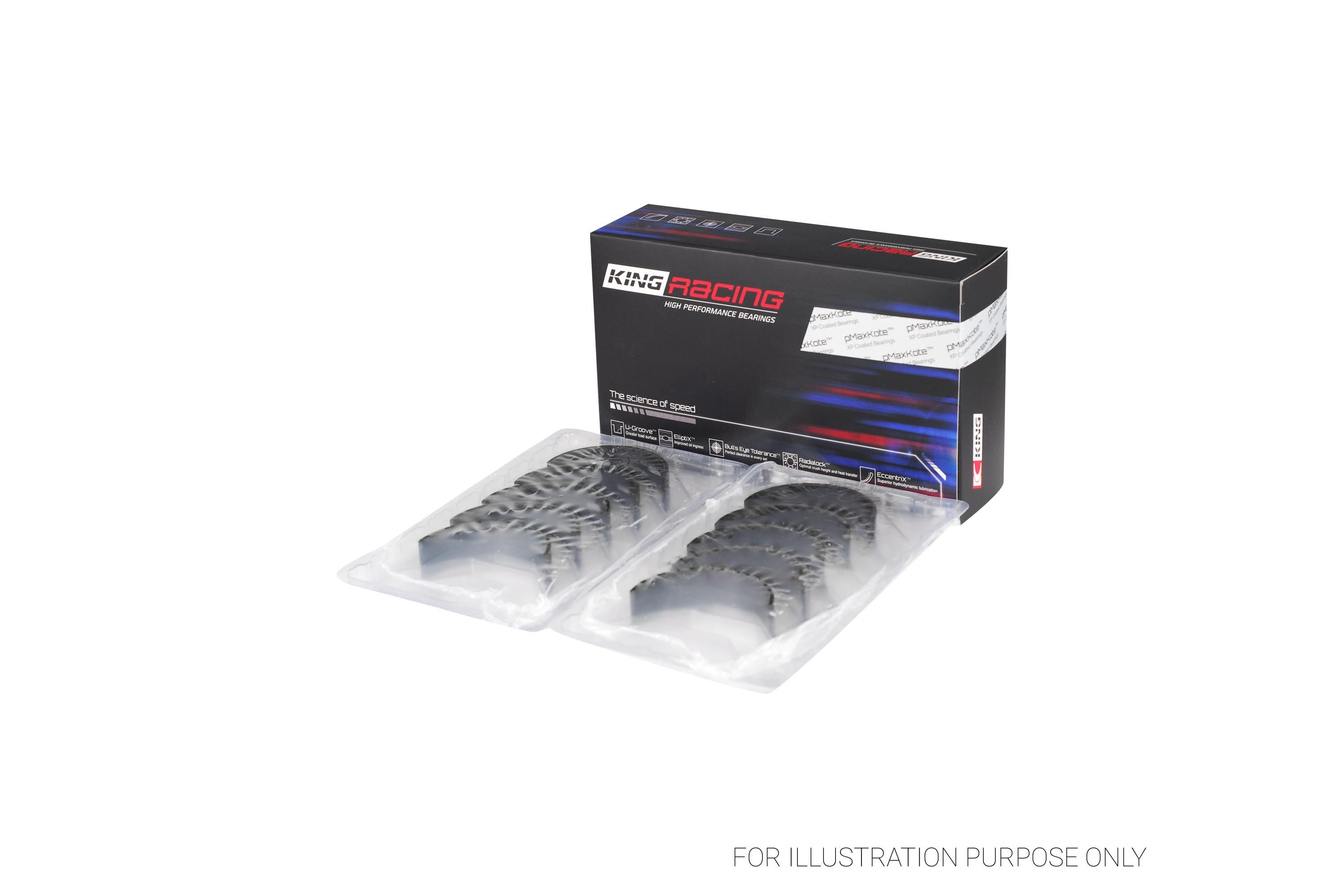 King Performance Size 0.25 Main Bearing Set Mitsubishi EVO X 2008-2015 | MB5722XPC0.25