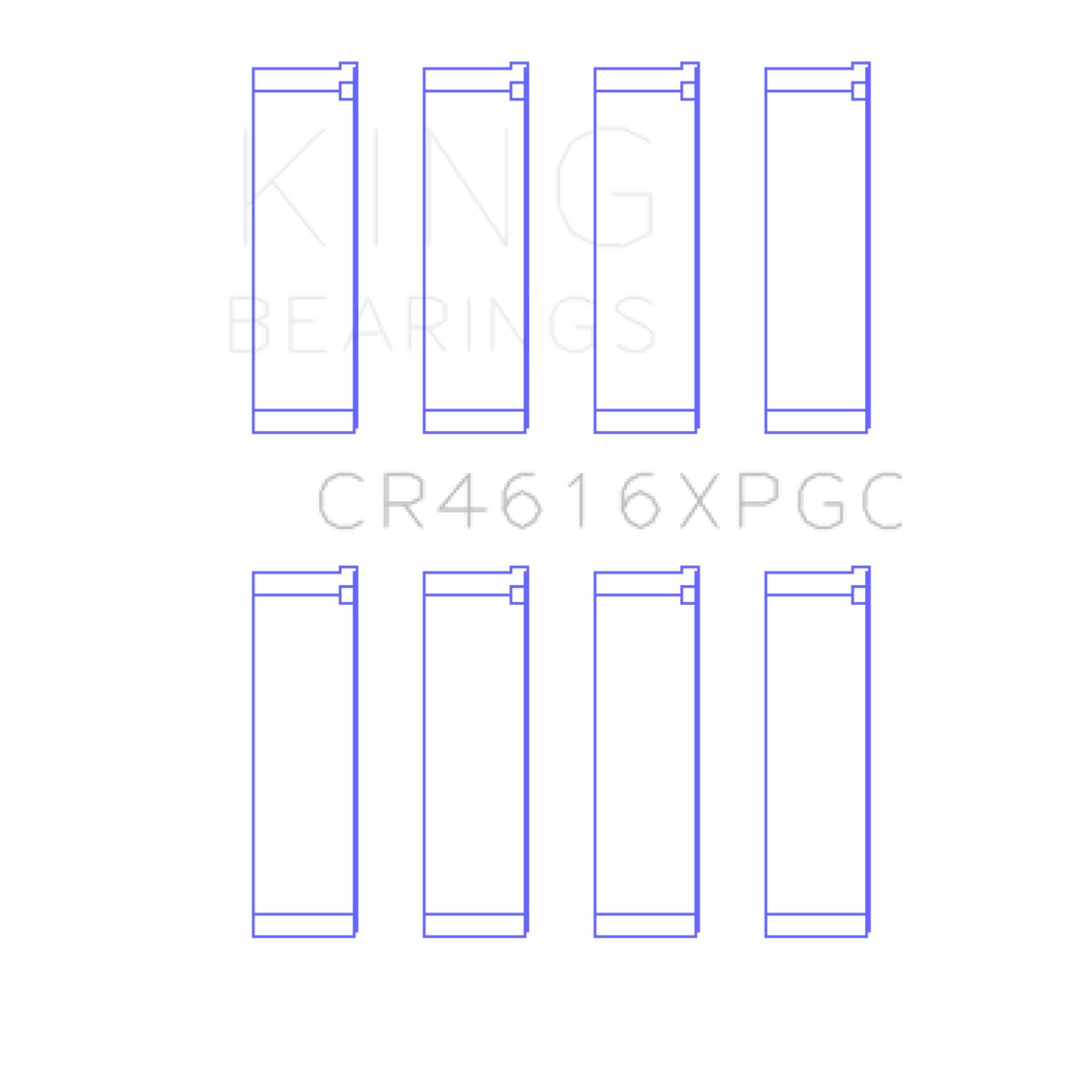 King Racing Bearings Subaru BRZ Scion FRS 2013-2021 (Size STDX) pMaxKote Performance Rod Bearing | CR4616XPGCSTDX