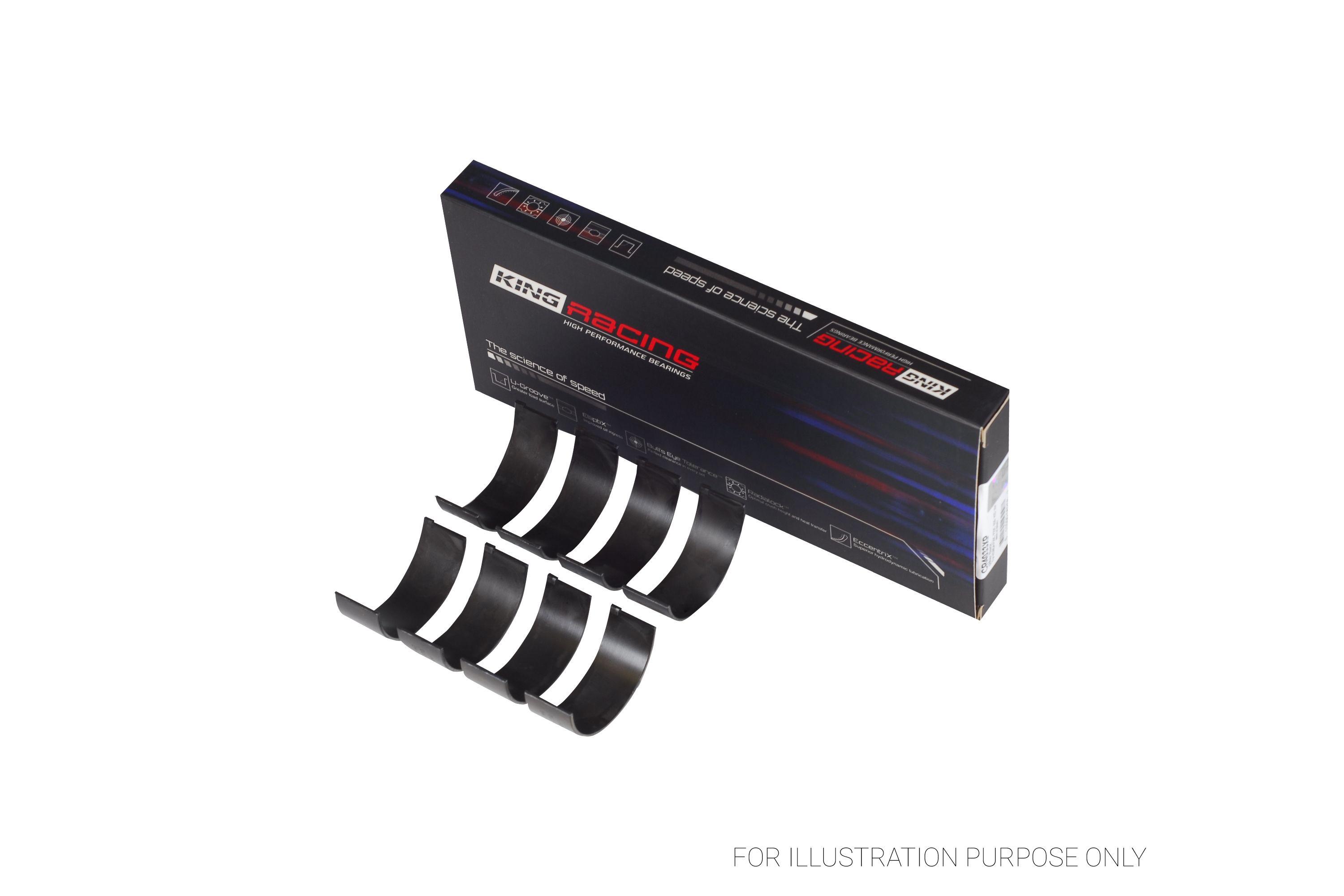 King Rod Bearing Set Size 0.25 Honda S2000 2000-2009 | CR4033XP0.25