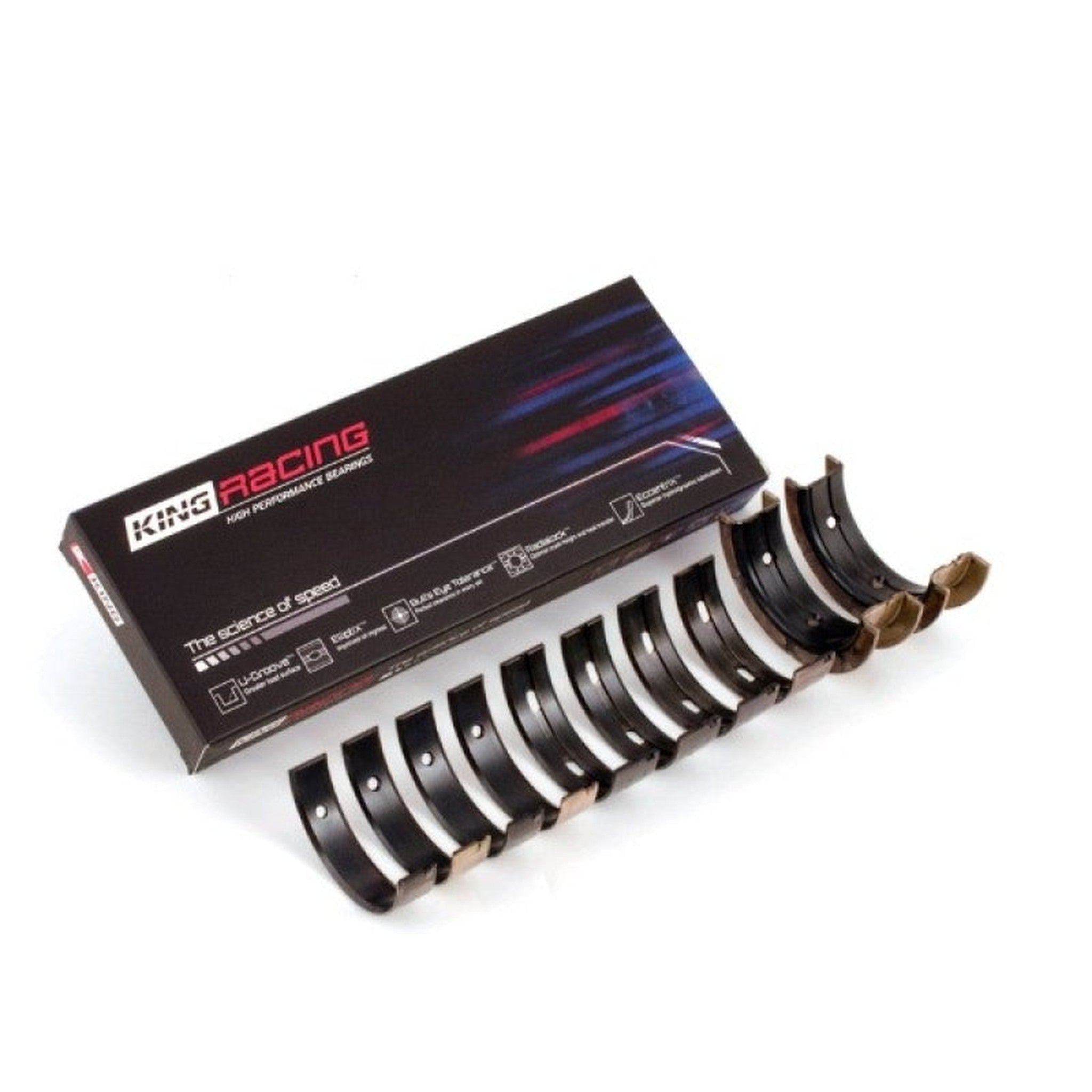King Subaru EJ20/EJ22/EJ25 Including Turbo (Size STDX) pMaxKote Performance Main Bearing Set | MB5382XPGCSTDX