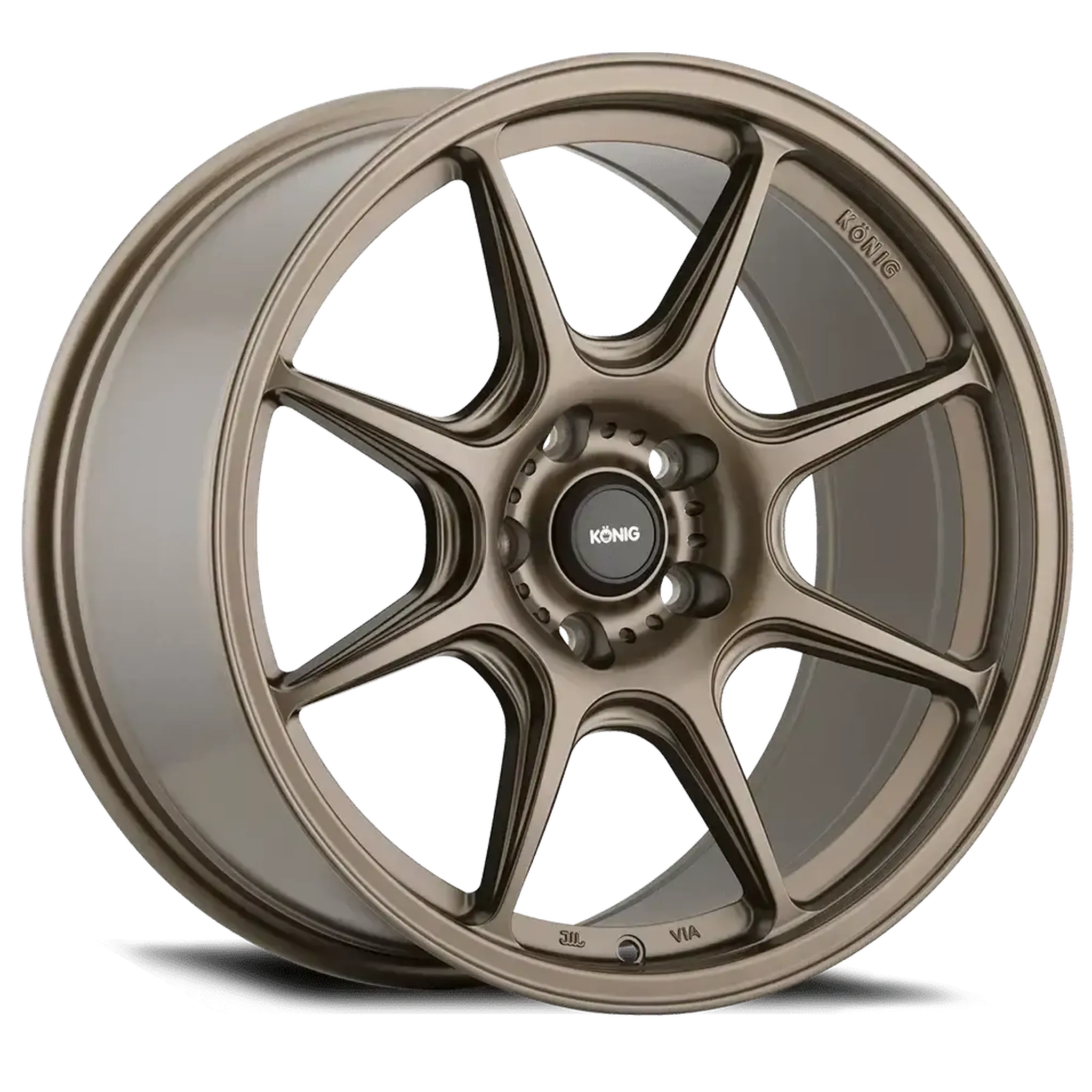 Konig 102BZ Lockout Matte Bronze Wheel 17X8 5X100 +38mm 73.10HB