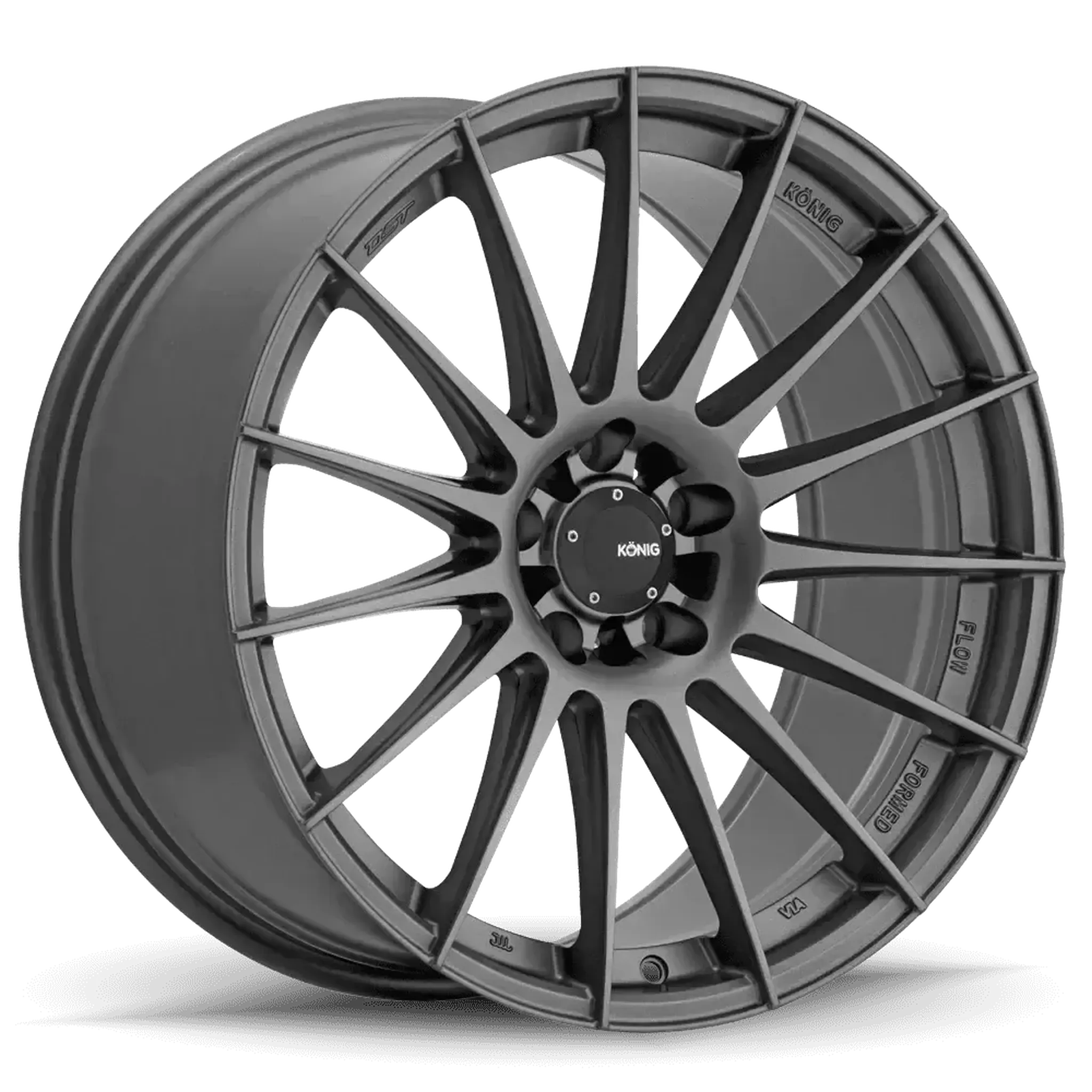 Konig 48MG Rennform Matte Grey Wheel 18X8 5x114.3 +45mm 73.00HB