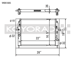 Koyo Aluminum Radiator Mazda MX-5 Miata M/T 2006-2014 | VH061885