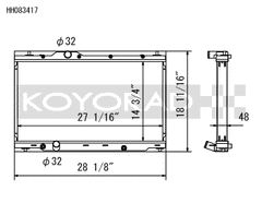Koyo Radiator Honda Civic Type-R 2017-2021 Manual Transmission | HH083417