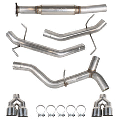 MBRP 3" Stainless Steel Race Profile Quad Tip Cat Back Exhaust Subaru WRX 22-26 | S4808304