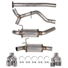 MBRP 3" Stainless Steel Street Profile Quad Tip Cat Back Exhaust Subaru WRX 2022-2026 | S4807304