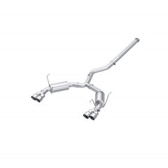 MBRP 3" Stainless Steel Street Profile Quad Tip Cat Back Exhaust Subaru WRX 2022-2026 | S4807304