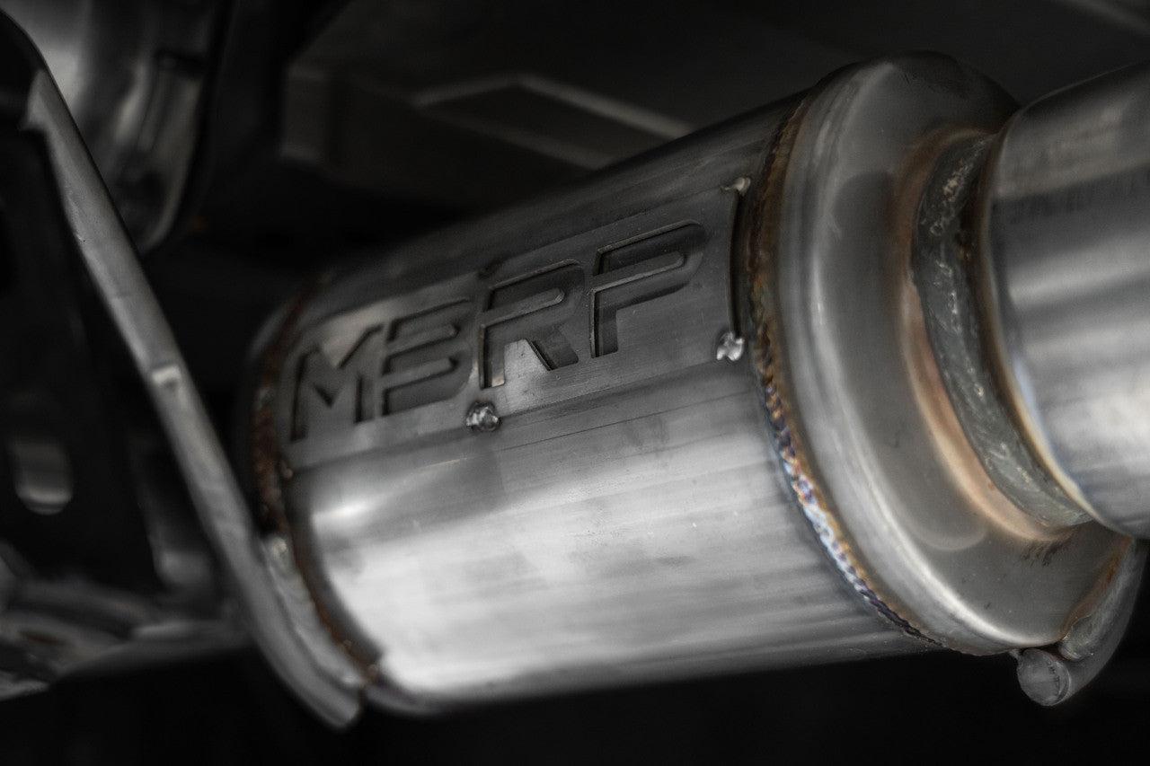 MBRP 3.5in Cat-Back Exhaust Dual Split Rear Quad Carbon Tips Nissan GT-R 2009-2025 | pS44073CF