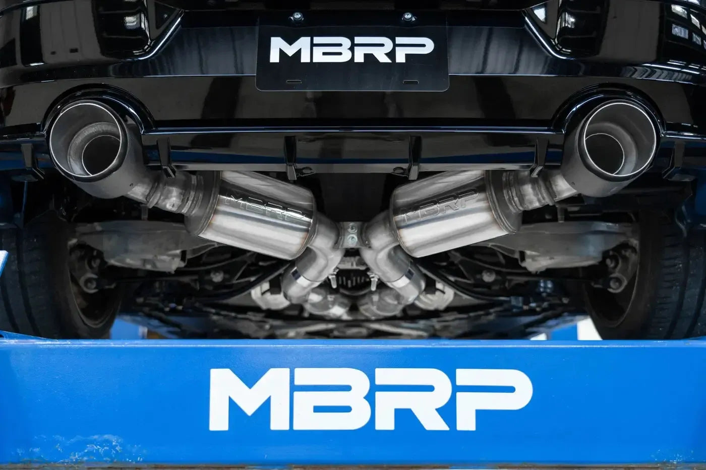 MBRP Armor Pro Cat Back Exhaust 3" Dual Exit w/ 5" Carbon Fiber Tips Nissan Z 2023-2026 | S44083CF