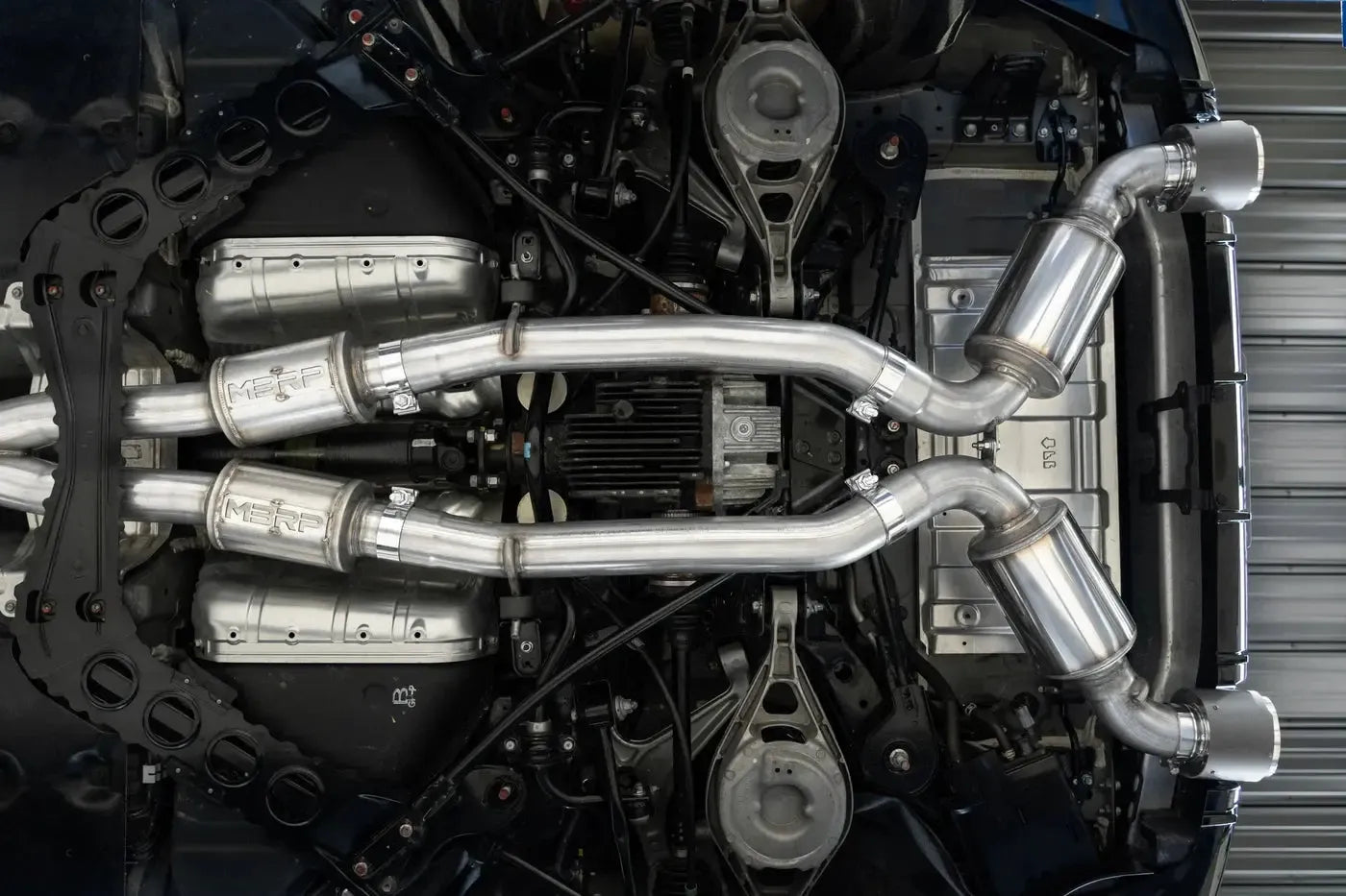 MBRP Armor Pro Cat Back Exhaust 3" Dual Exit w/ 5" Carbon Fiber Tips Nissan Z 2023-2026 | S44083CF