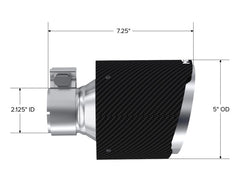 MBRP Carbon Fiber Exhaust Tips Pair Subaru BRZ / Toyota 86 / GR86 2017-2026 | T5202CF