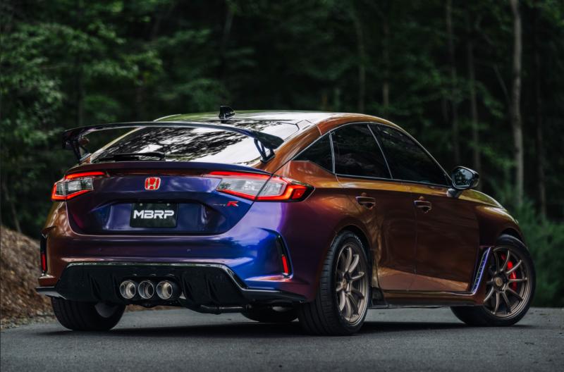 MBRP T304 SS 3in Cat-Back Exhaust Triple Center Outlet w/ Carbon Tips 23-25 Honda Civic Type R | S49023CF