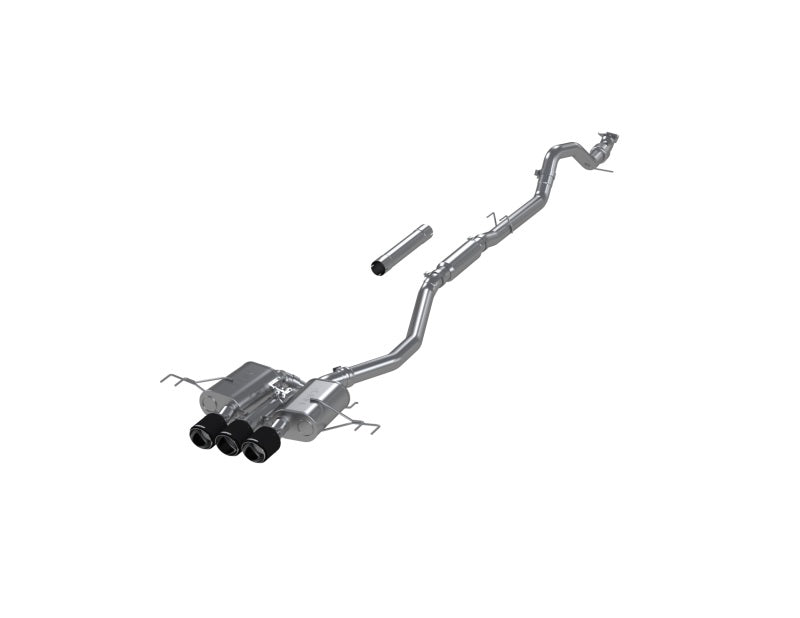 MBRP T304 SS 3in Cat-Back Exhaust Triple Center Outlet w/ Carbon Tips 23-25 Honda Civic Type R | S49023CF