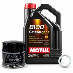Motul Oil Change Kit 8100 X-CLEAN Gen 2 5W-40 5L Subaru Baja 2003–2006 / Baja Turbo 2004–2006