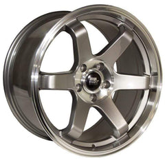 MST MT01 Wheel 18x9.5 35mm 5x114.3 73.1 Gunmetal with Machined Lip | 01-89565-35-GNML