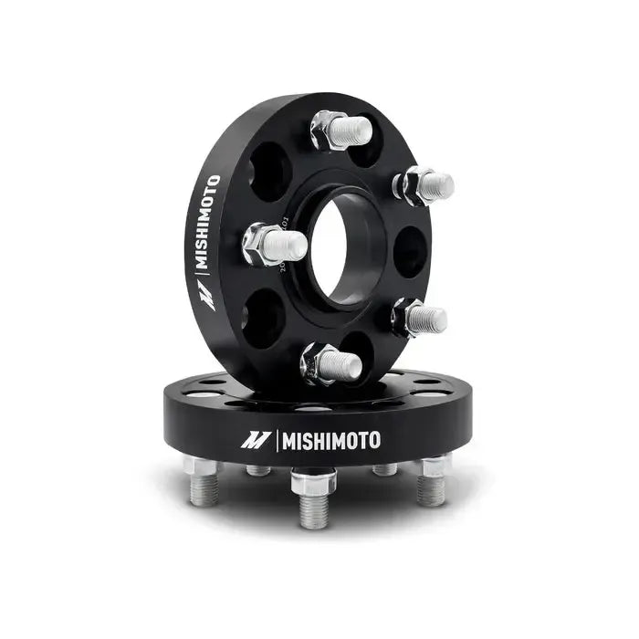 Mishimoto 50mm Wheel Spacers 5x120, 64.1mm Center Bore, M14 X 1.5 Honda Civic Type R 2017-2021 | MMWS-013-500BK