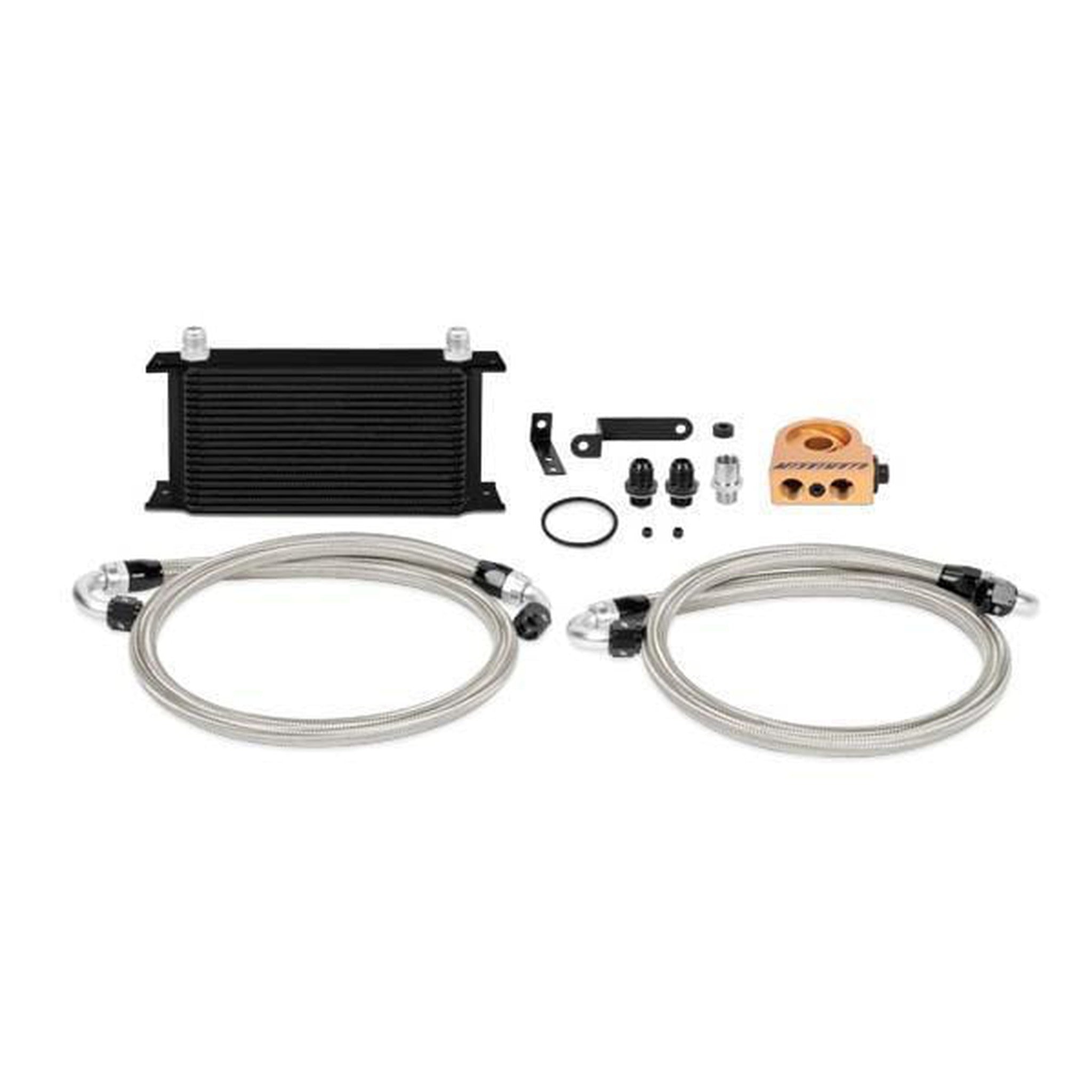 Mishimoto Black Thermostatic Oil Cooler Kit Subaru STI 2015-2021 | MMOC-STI-15TBK