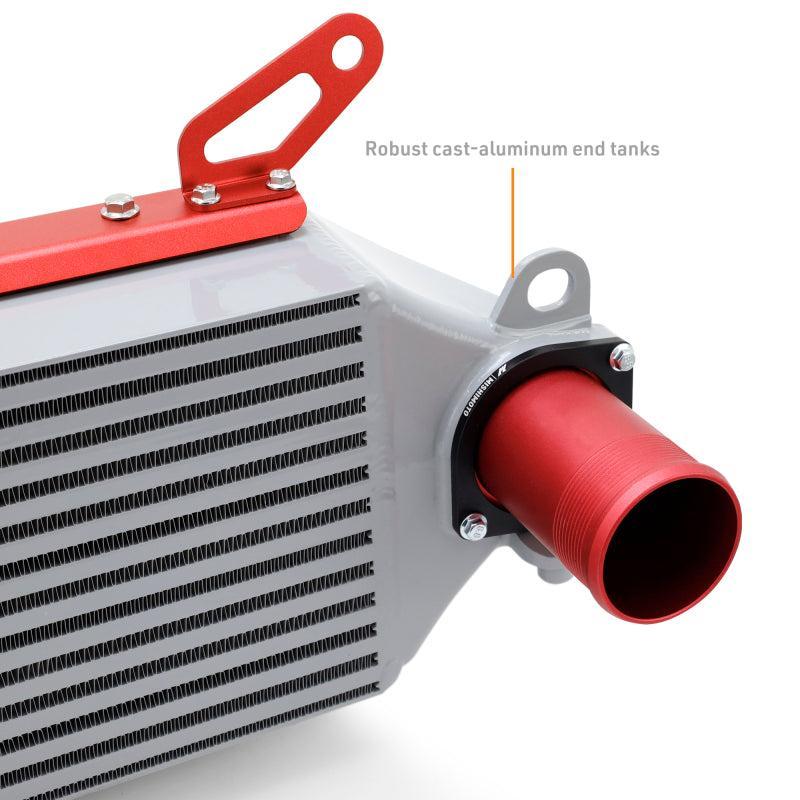 Mishimoto Intercooler & Pipe Kit Silver Core w/ Red Pipes Toyota GR Corolla 2023-2025 | MMINT-GRC-23KSLRD