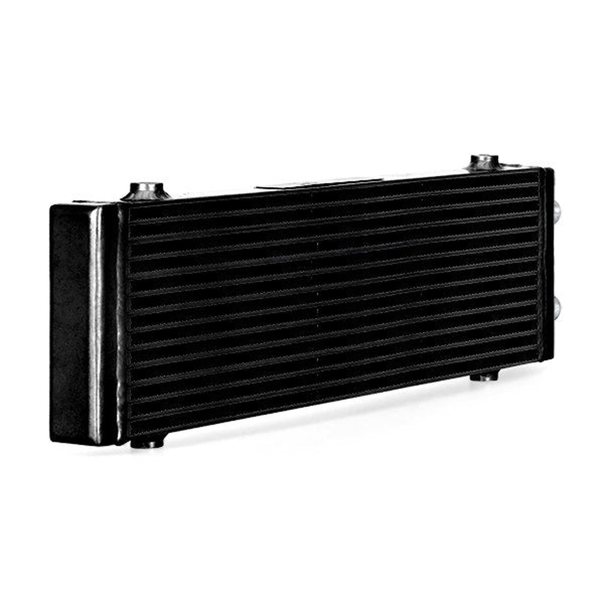 Mishimoto Large Bar and Plate Dual Pass Oil Cooler Black | MMOC-DP-LBK