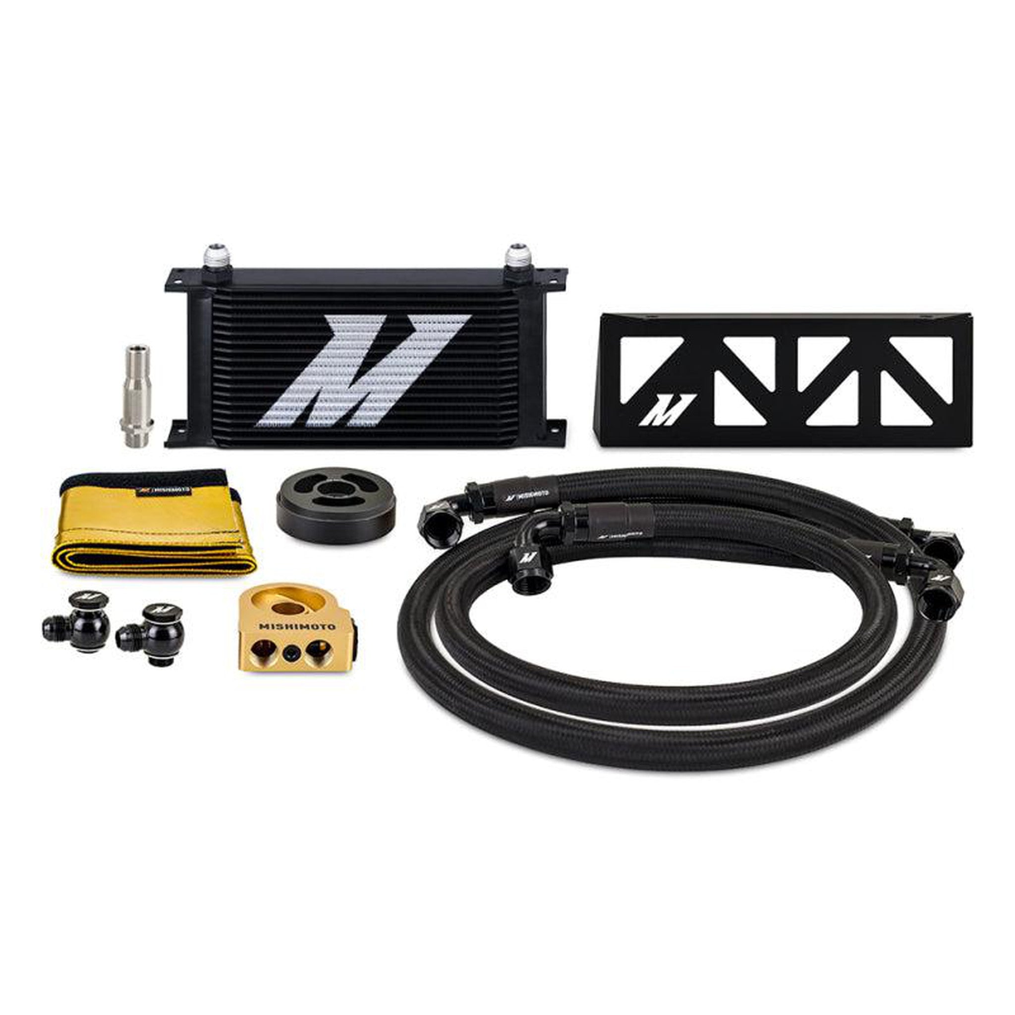 Mishimoto Oil Cooler Kit Thermostatic Black Subaru BRZ / Toyota GR86 22-26 | MMOC-BRZ-22TBK