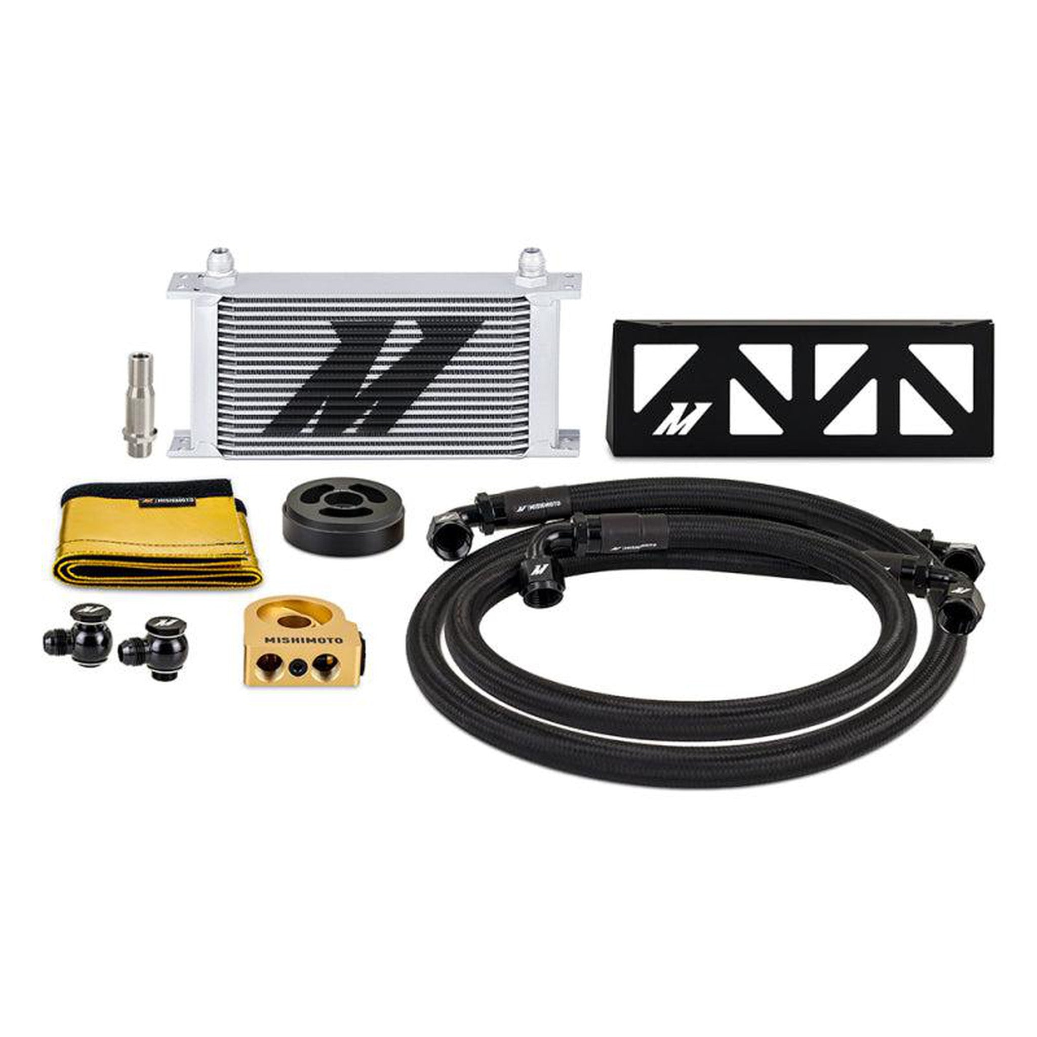 Mishimoto Oil Cooler Kit Thermostatic Silver Subaru BRZ / Toyota GR86 22-26 | MMOC-BRZ-22TSL