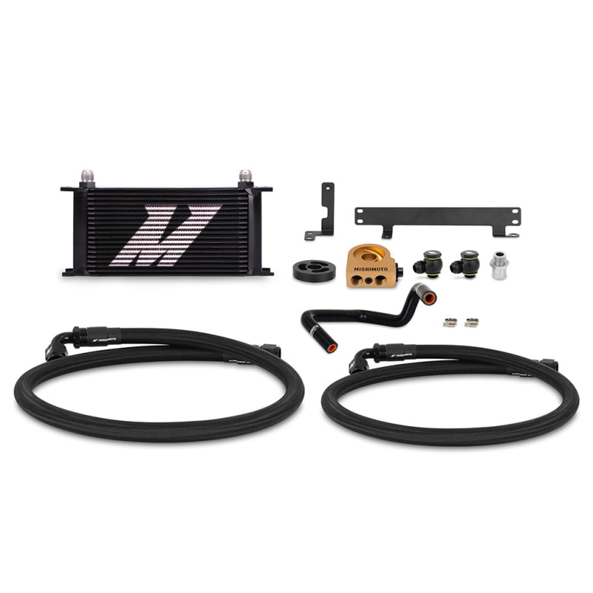Mishimoto Thermostatic Engine Oil Cooler Kit Subaru WRX 2022-2026 - Black Cooler