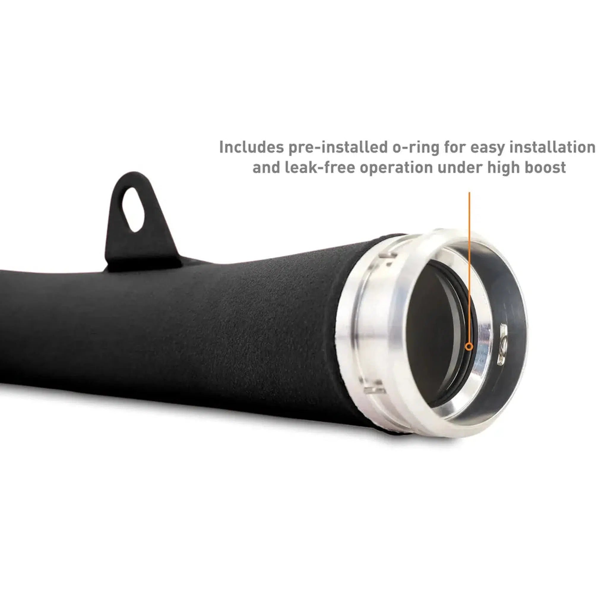 Mishimoto Top Mount Intercooler Kit Silver Core Black Pipes Subaru WRX 2022-2026 | MMTMIC-WRX-22KSLBK