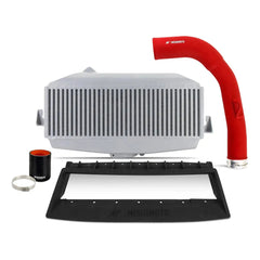 Mishimoto Top Mount Intercooler Kit Silver Core Red Pipes Subaru WRX 2022-2026 | MMTMIC-WRX-22KSLRD