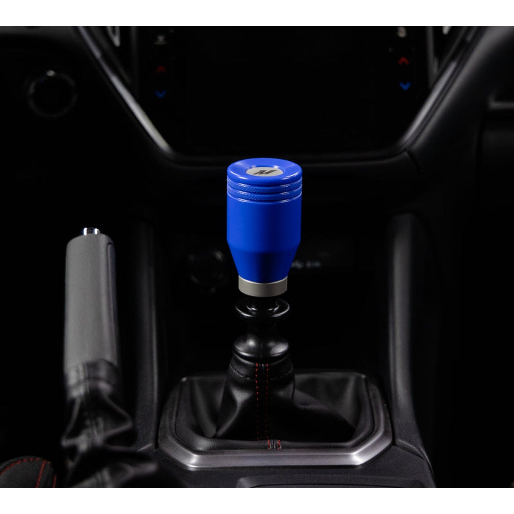 Mishimoto Weighted Shift Knob WRB w/ Silver Core Subaru WRX 2022-2026 | MMSK-WRX-22WRB