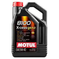 Motul 5L Synthetic Engine Oil 8100 5W40 X-CESS Gen 2 | 110905