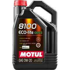 Motul Oil Change Kit 8100 0W20 ECO-LITE Gen3 Subaru Impreza 2.0L FB20 2012-2023