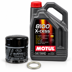 Motul Oil Change Kit 8100 X-CESS Gen 2 5W-40 5L Subaru Legacy GT 2010–2012 2.5L Turbo