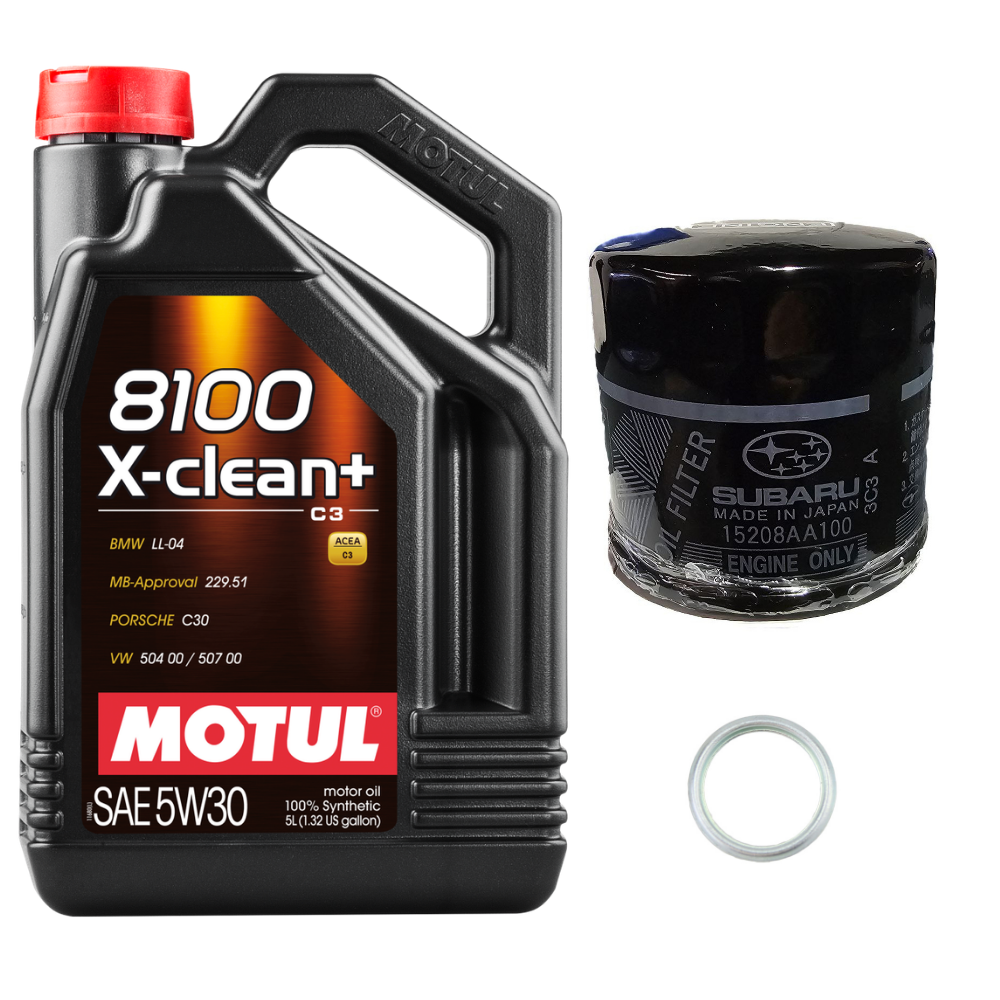Motul Oil Change Kit 8100 X-CLEAN+ 5W-30 Subaru Impreza 1999-2011