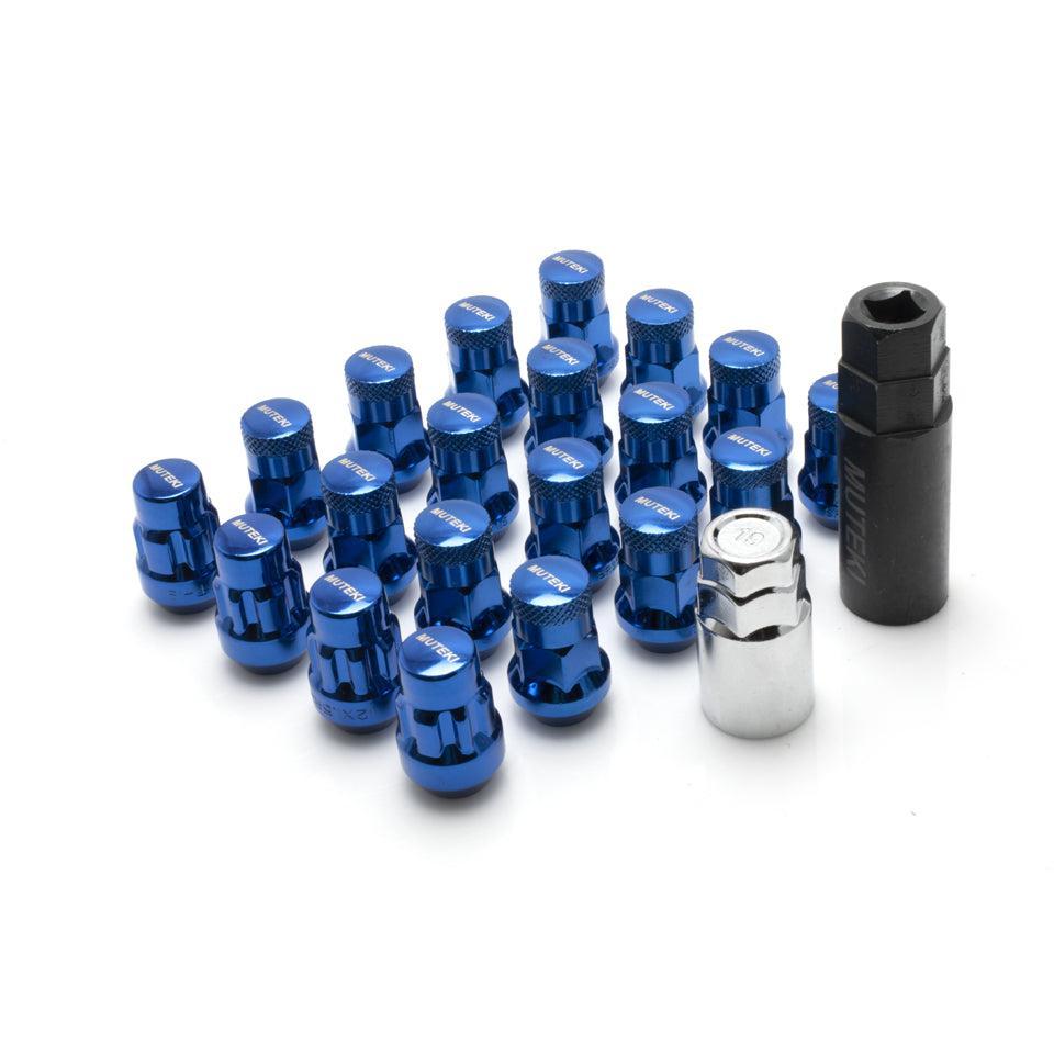 Muteki SR35 Closed-Ended Lug Nuts 12x1.25mm Blue